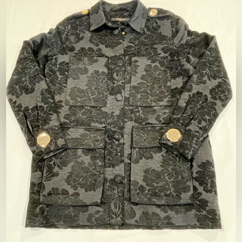 Mother of Pearl London | Jacquard Print Jacket | Black | XS-M - Picture 2 of 13